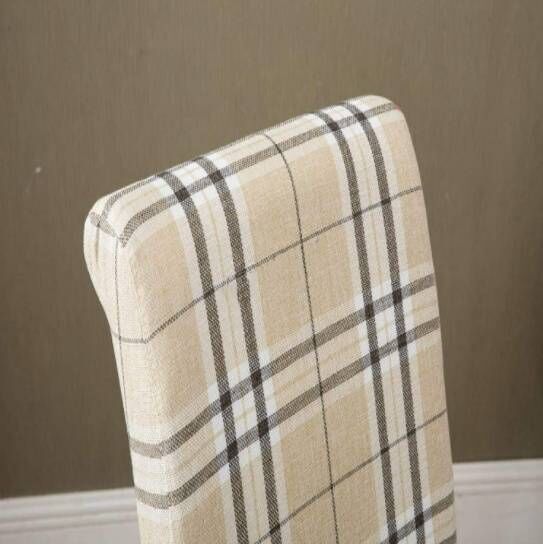 Arcade High Back Checkered Fabric Chair | Kwickshop