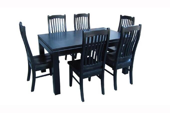 Lynn Dining Suite Black | Kwickshop