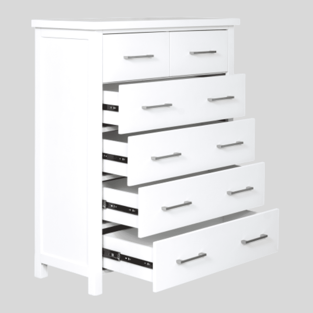 Maylene White Tallboy | Kwickshop