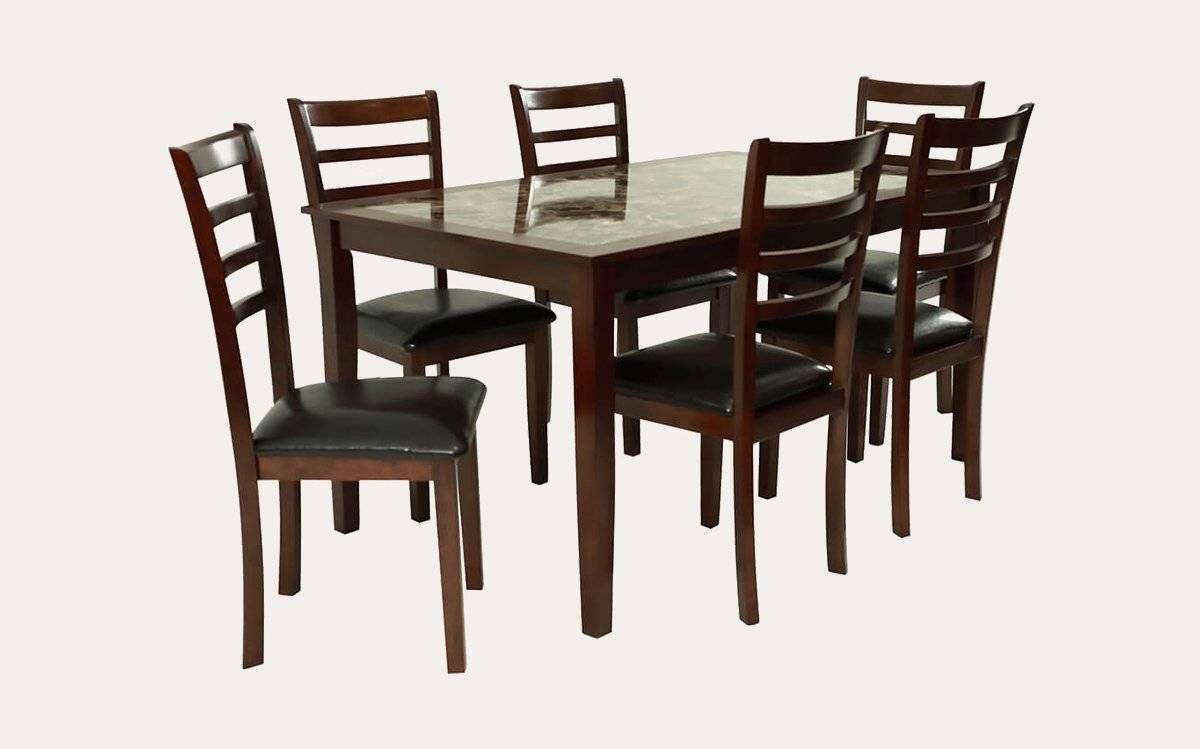 Winsted Dining Suite (Marble Pattern) | Kwickshop