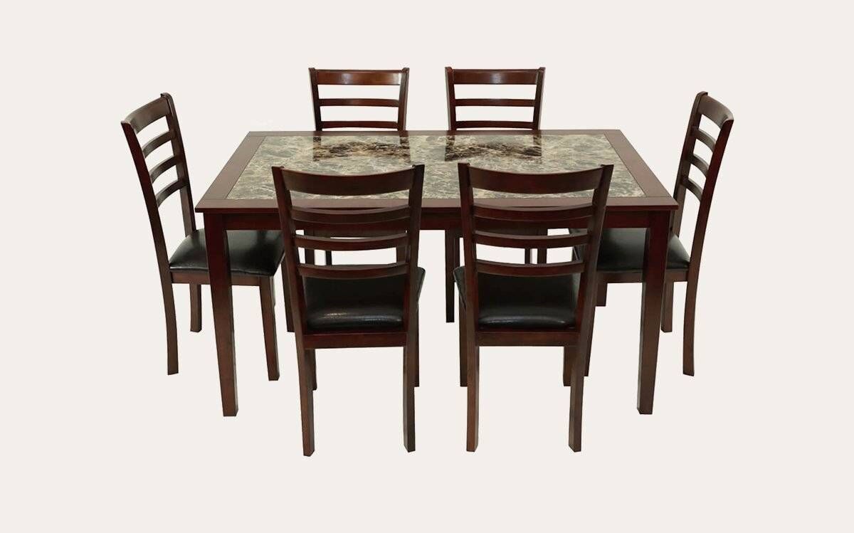 Winsted Dining Suite (Marble Pattern) | Kwickshop