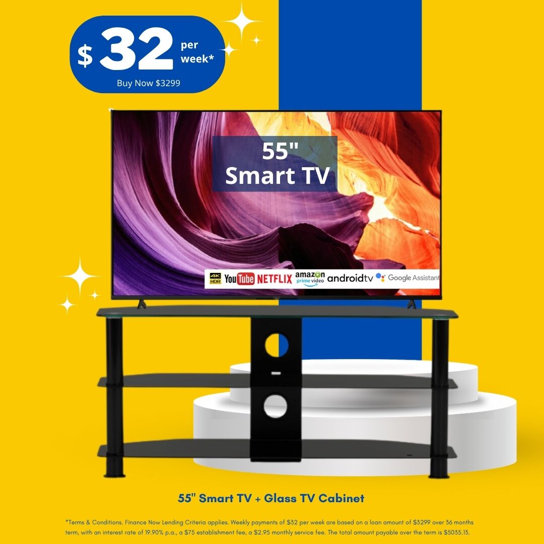 55 inch smart TV cabinet package