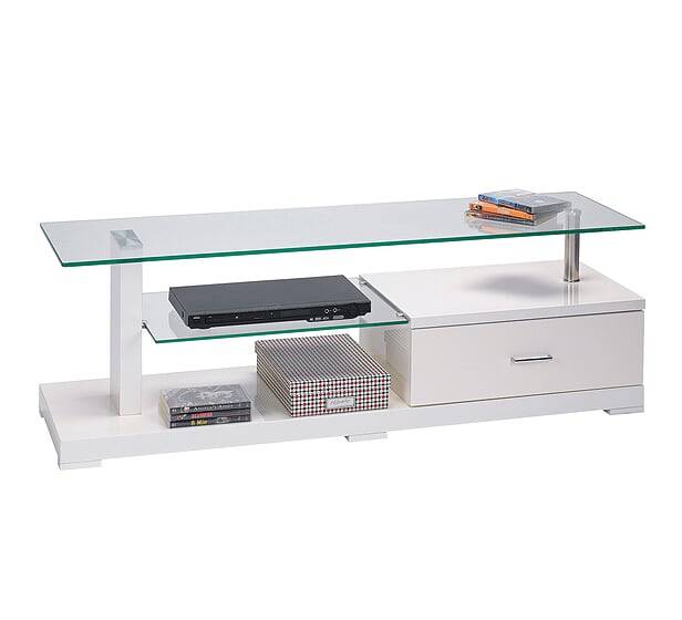 Aiyanna Entertainment Unit | White | Kwickshop