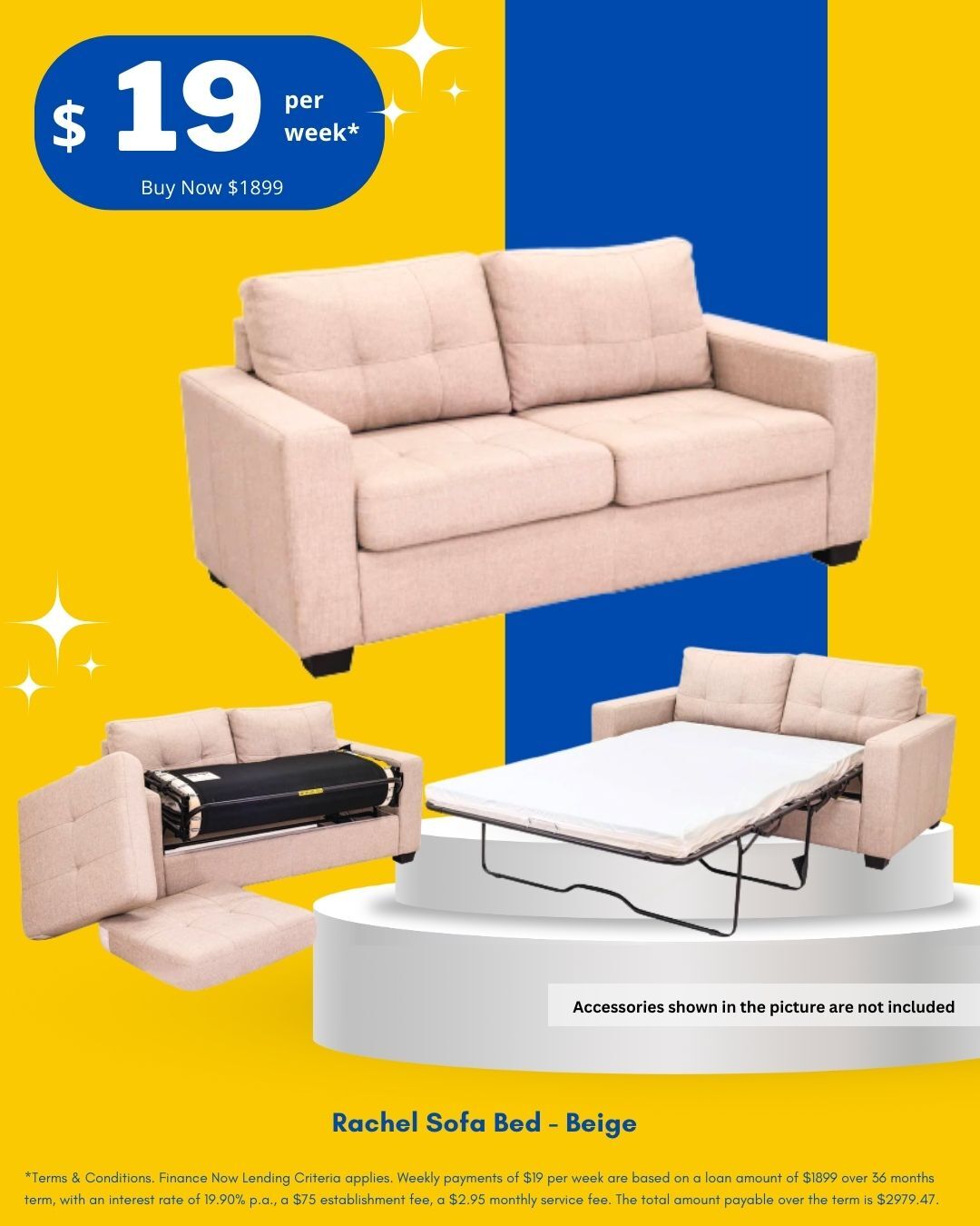 Rachel Sofa Bed Package Deal