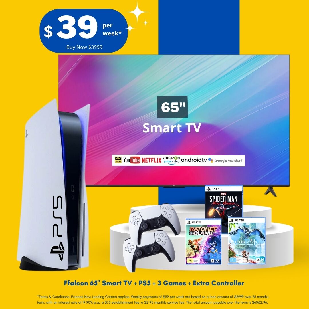 65 inch smart TV PS5 package deal