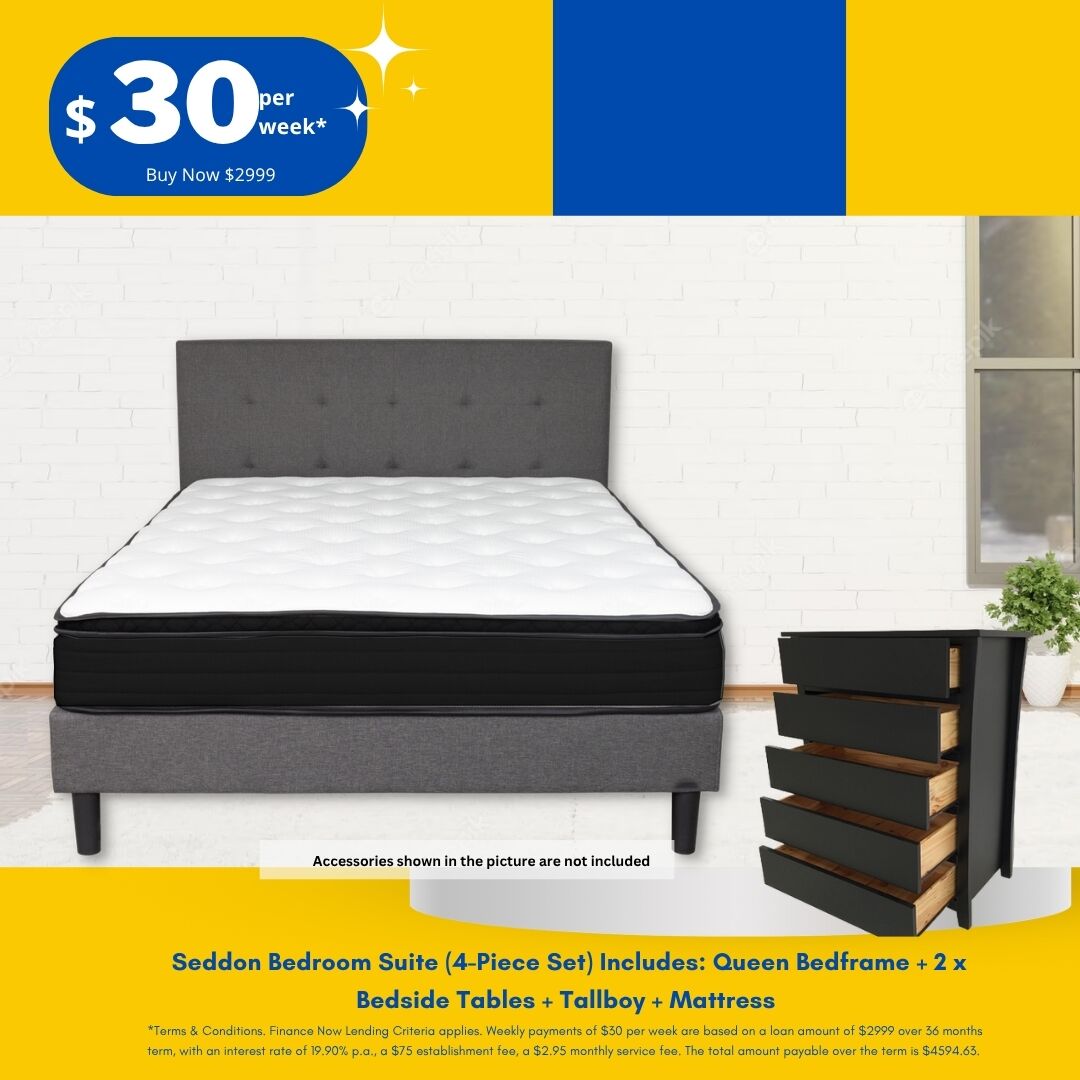 Seddon bedroom suite 4 piece set