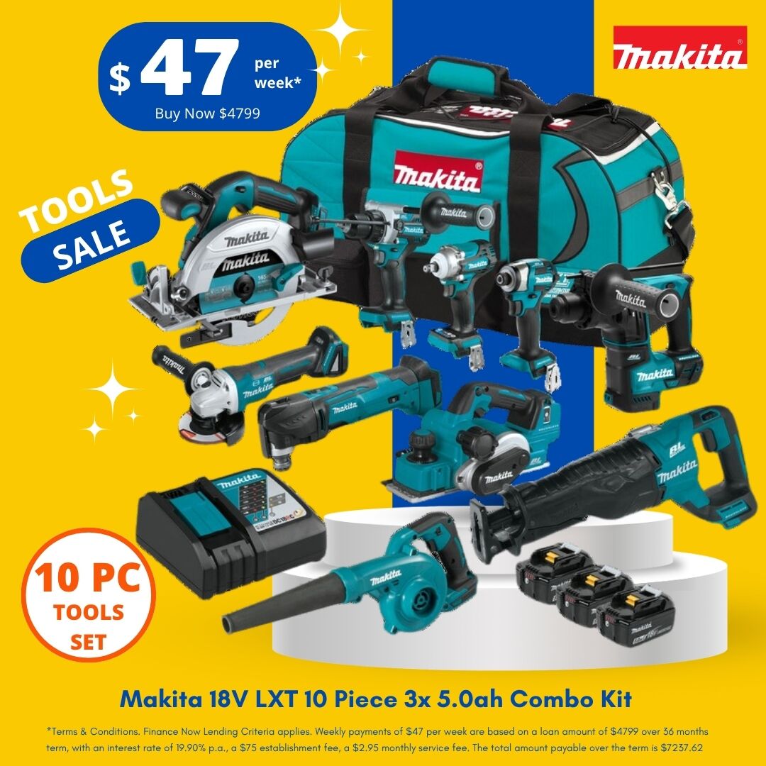Makita 18V LXT 10 piece combo kit