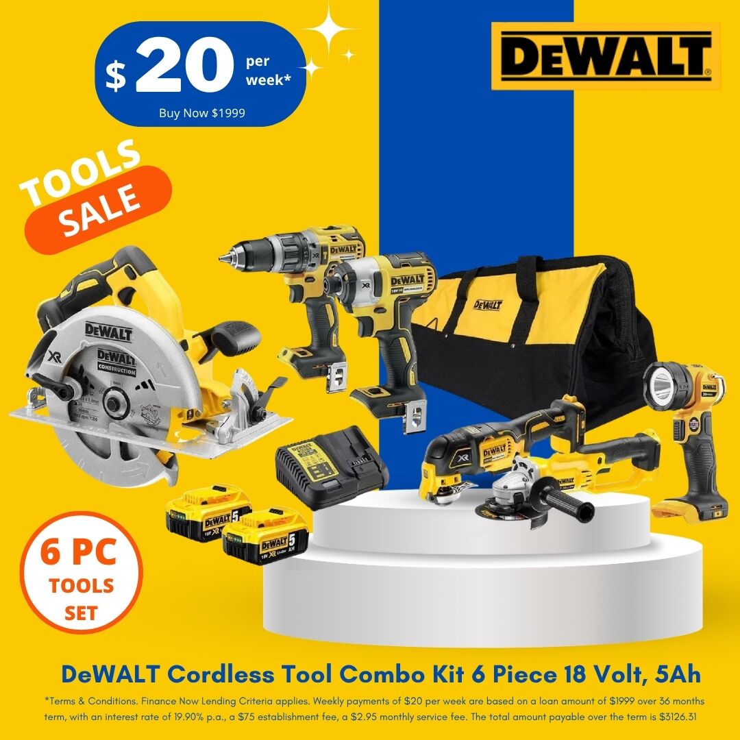DeWALT cordless tool combo kit 6 piece