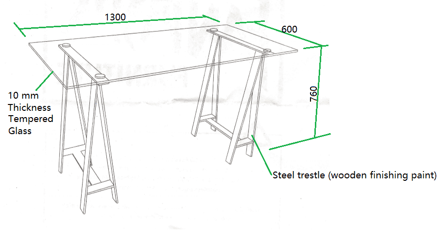 Ryan Glass Desk | Kwickshop