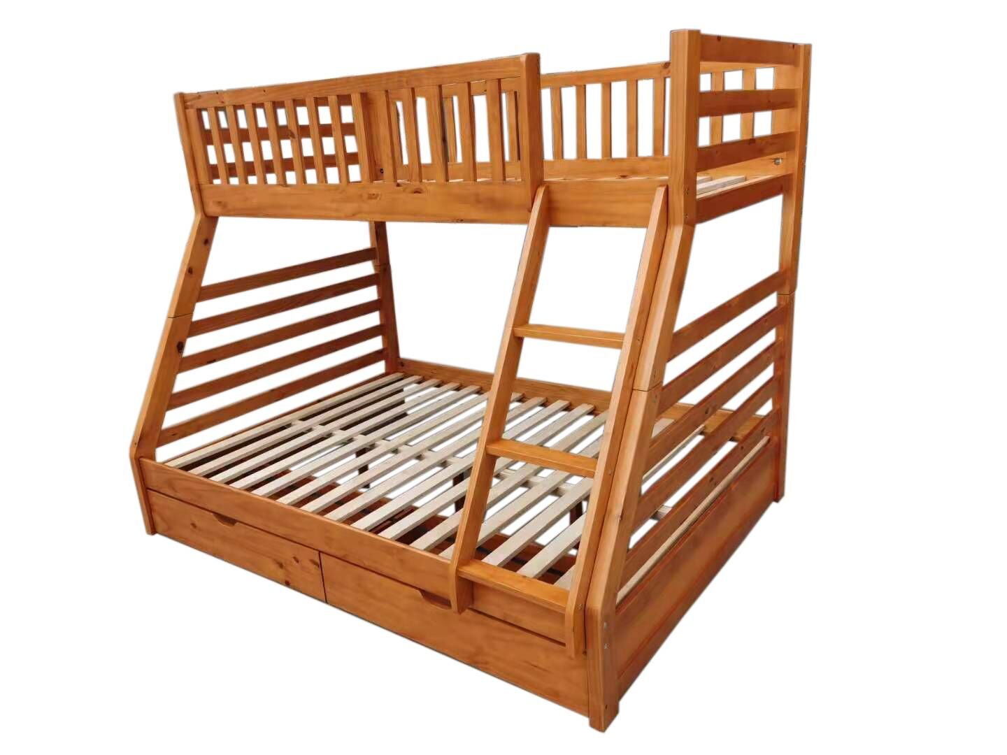 Jordan Wooden Bunk Bed - Honey | Kwickshop