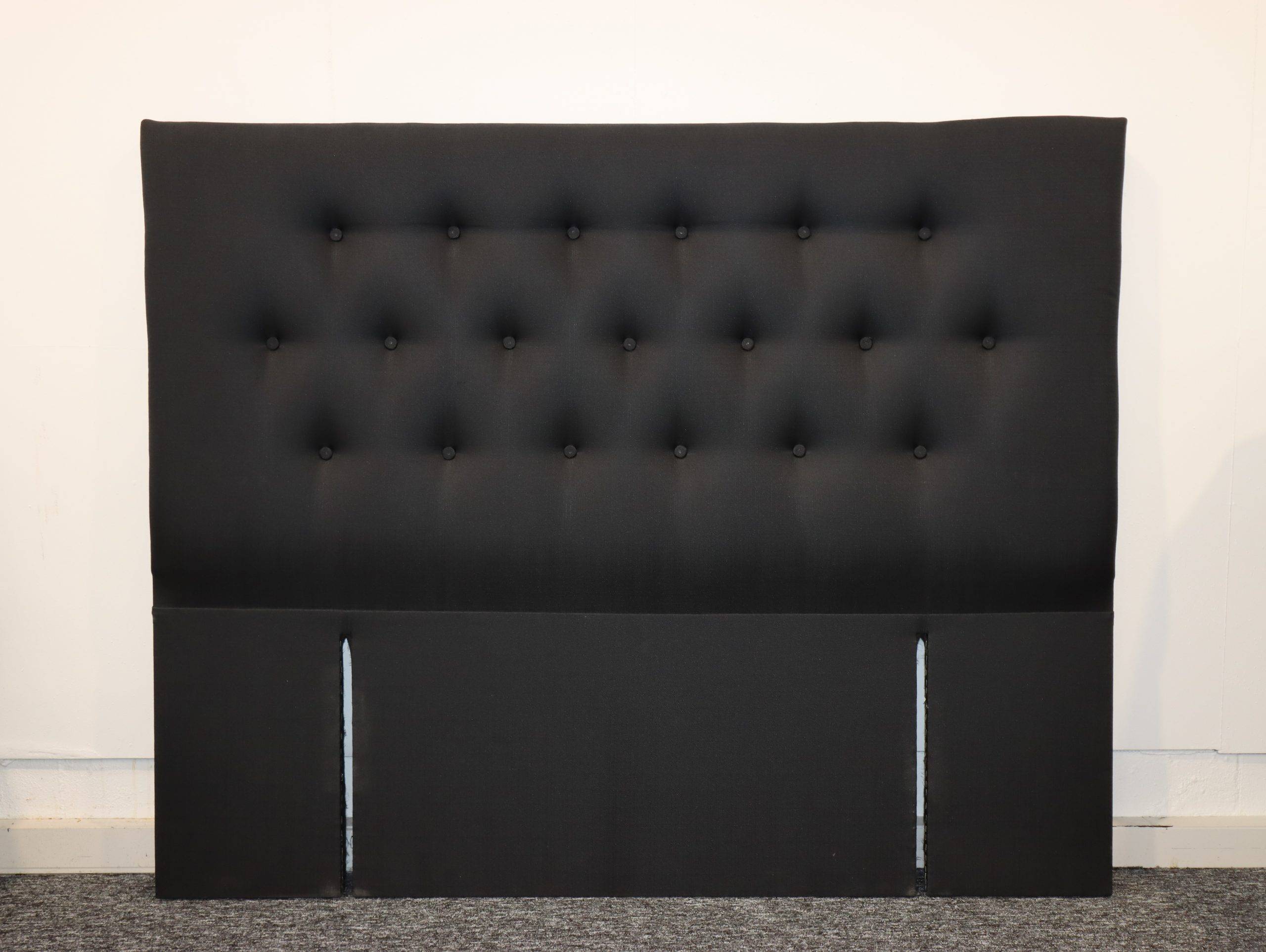NZ Made Button Headboard | Black | Kwickshop