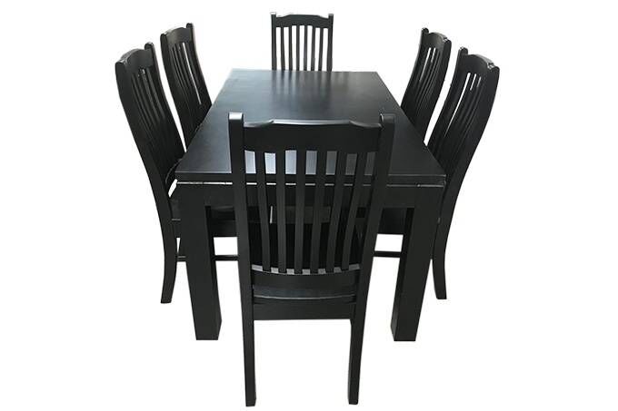 Lynn Dining Suite Black | Kwickshop