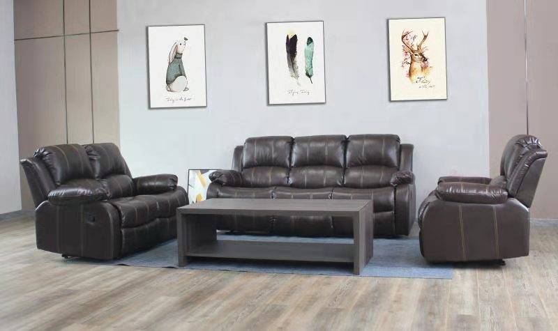 Carmello Recliner Lounge Suite | Brown | Kwickshop