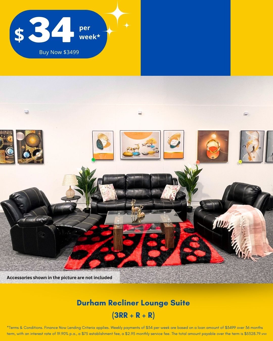 Durham Recliner Lounge Suite Package Deal