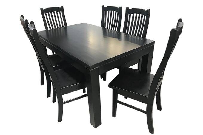Lynn Dining Suite Black | Kwickshop
