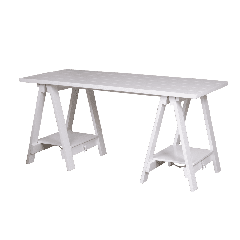 Teddy Wooden White Desk White | Kwickshop