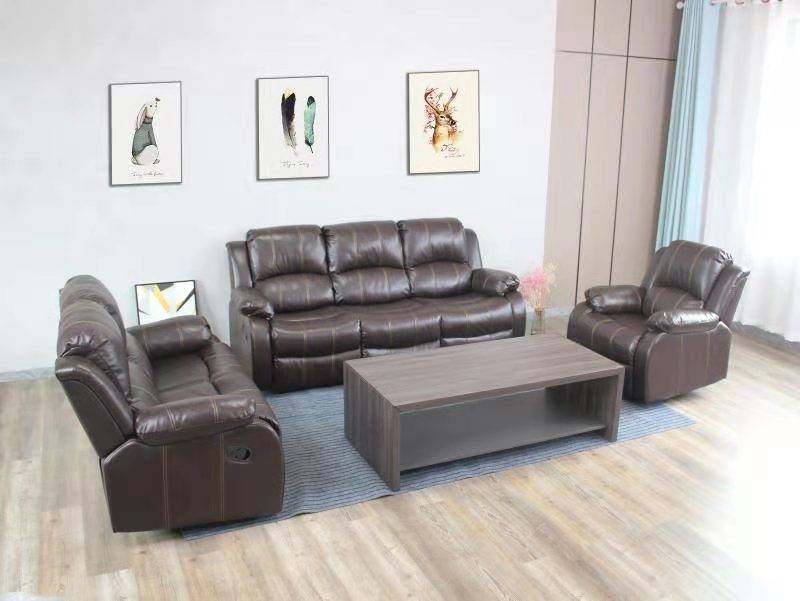 Carmello Recliner Lounge Suite | Brown | Kwickshop