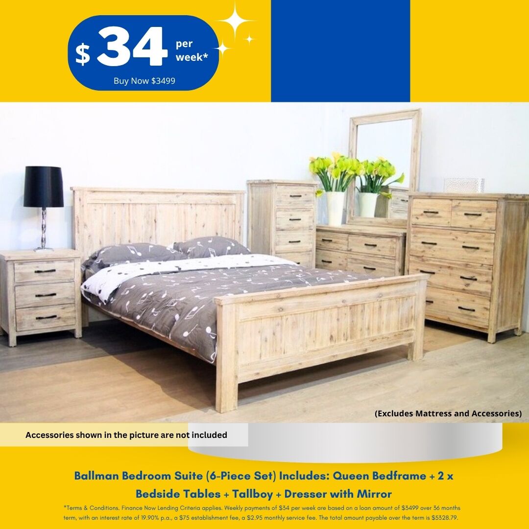 Ballman bedroom suite 6 piece set