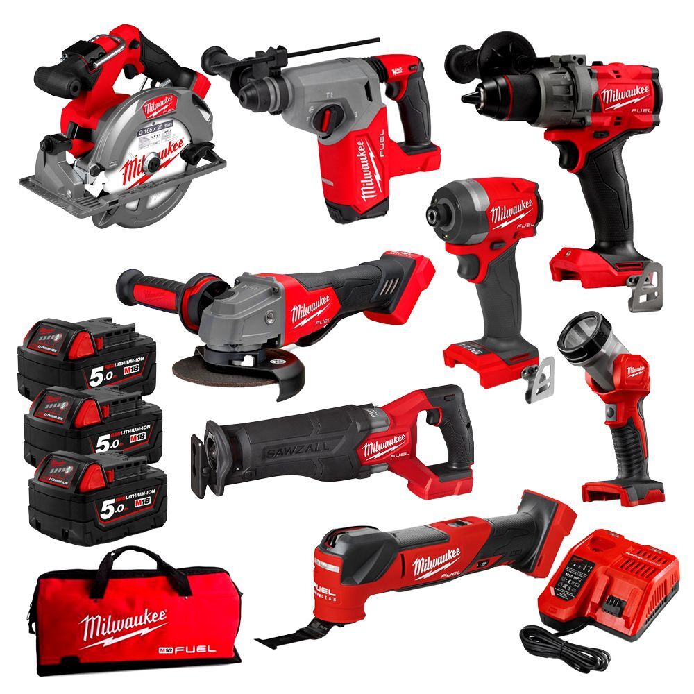 Milwaukee M18 FUEL 8 Piece Combo Kit