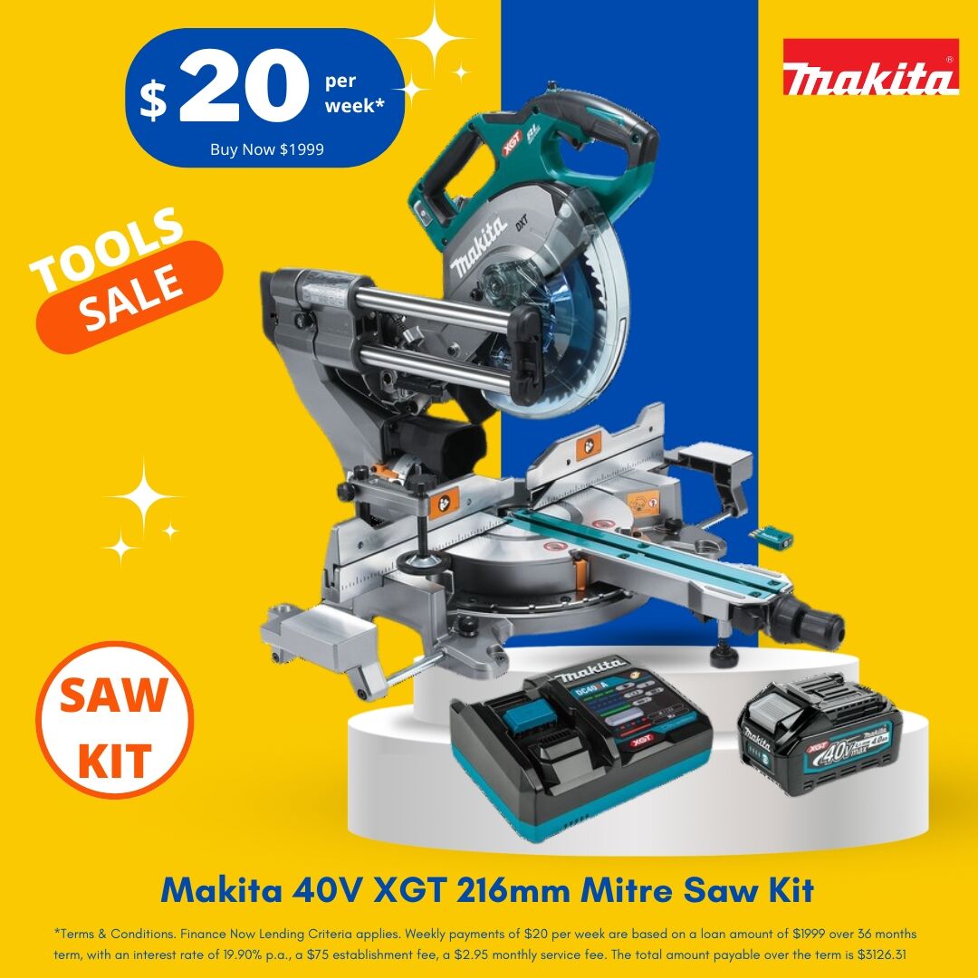 Makita 40V XGT 216mm mitre saw kit