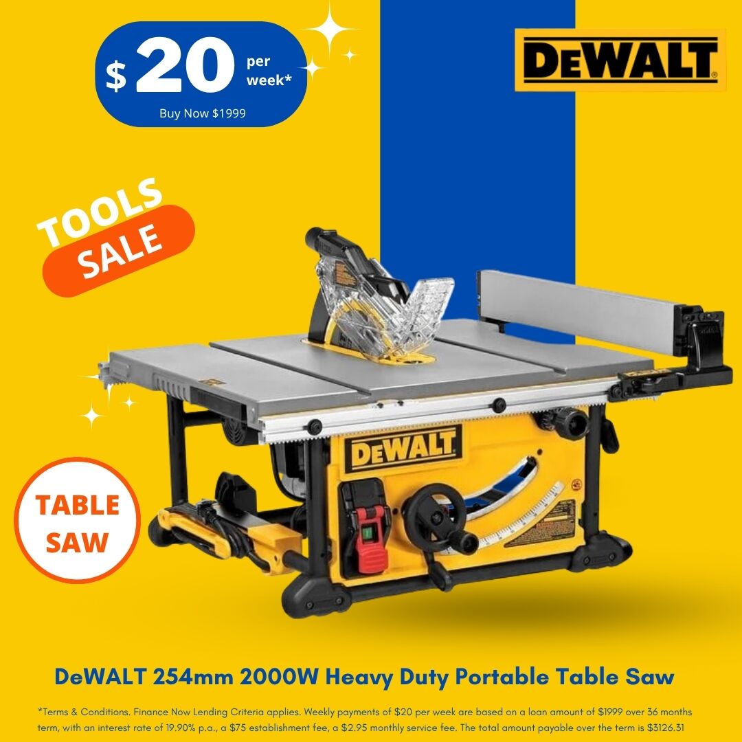 DeWALT portable table saw